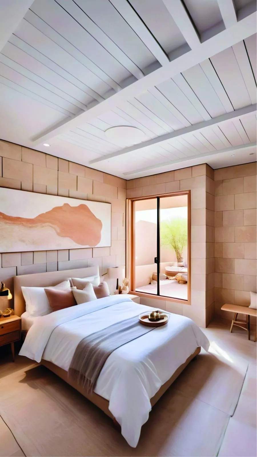 Habitación principal, render ilustrativo